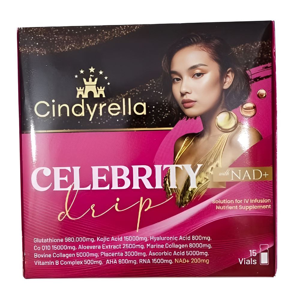 Cindyrella Celebrity Drip with NAD Plus Glutathione Skin Whitening Injection