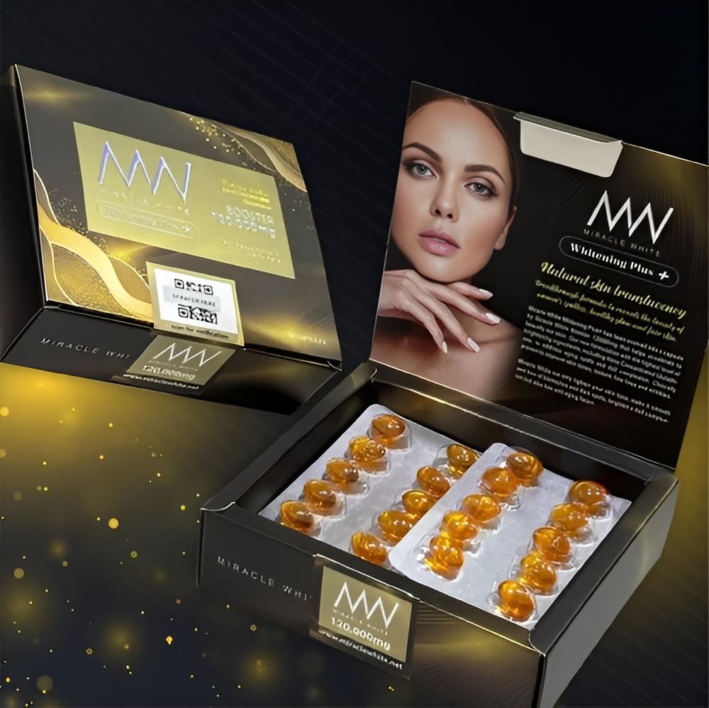 Miracle White Royal Gold 120000mg Glutathione Softgels