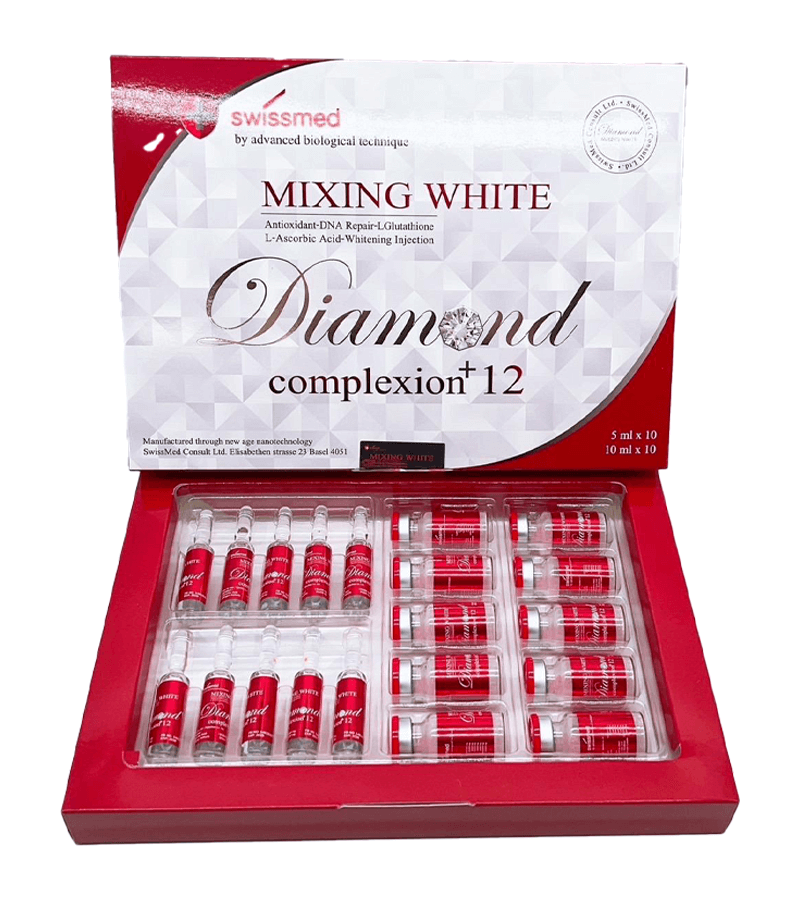 Swissmed Mixing White Diamond Complexion 12 Glutathione Injection