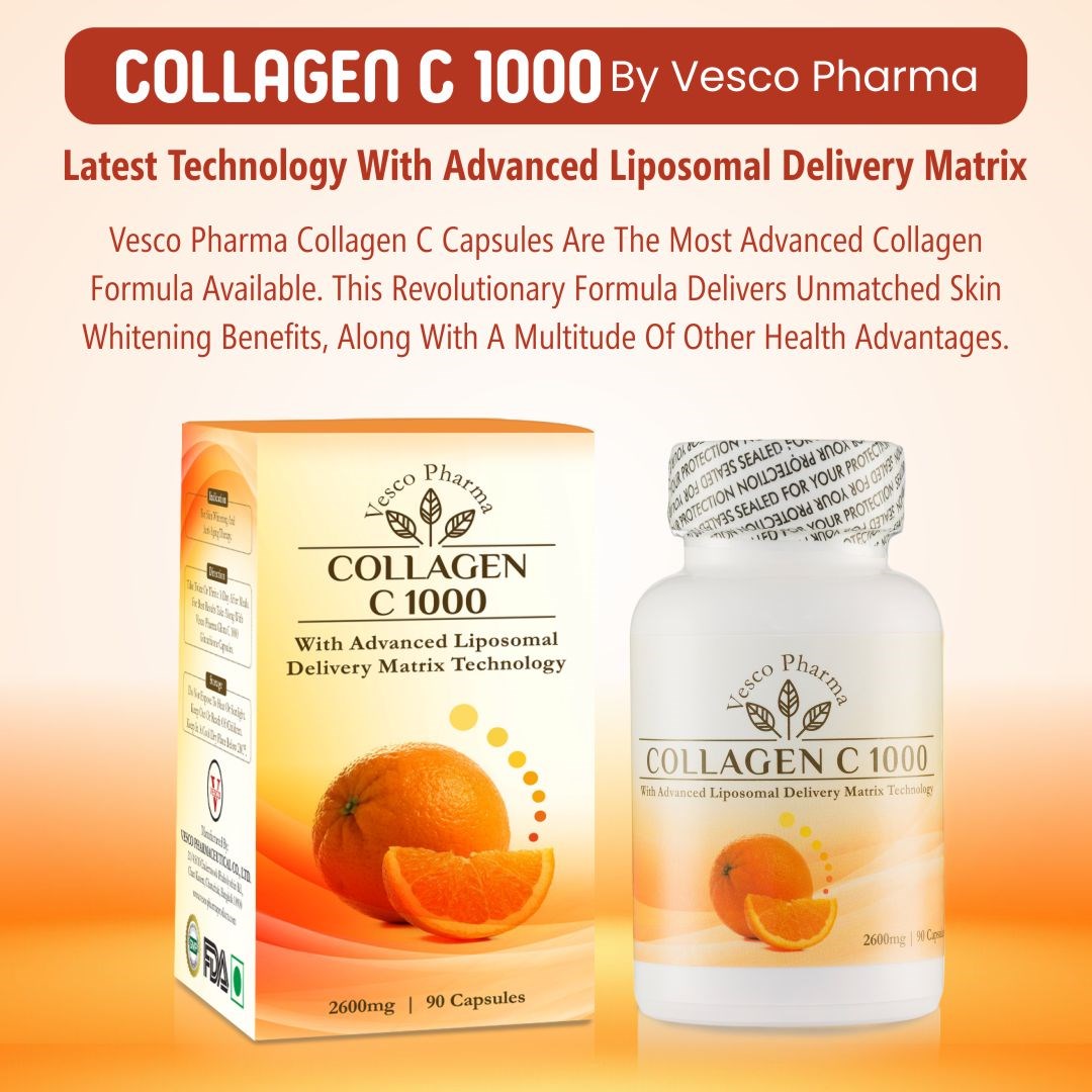 Vesco Pharma Collagen C 1000 Collagen & Vitamin C Capsules