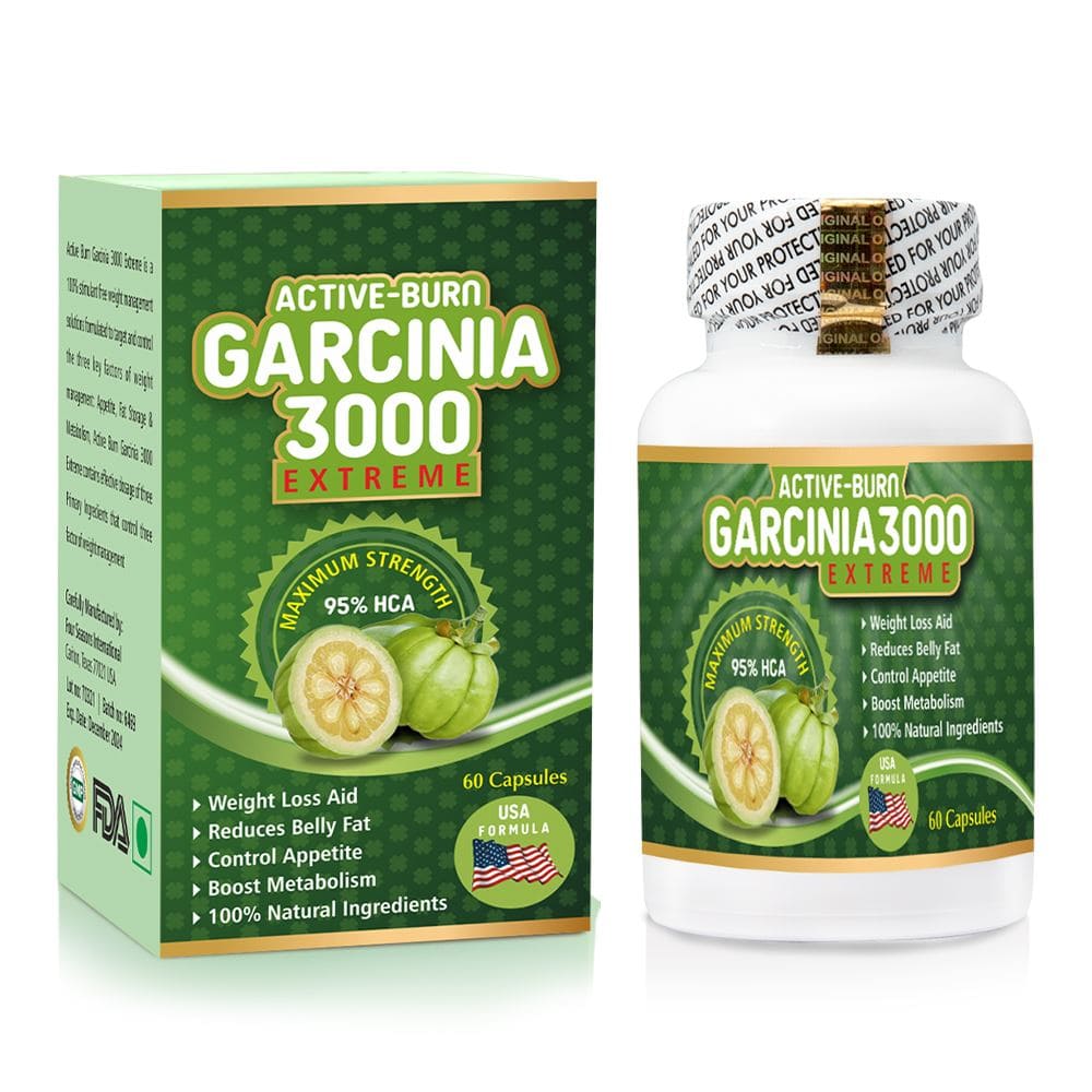 Active Burn Garcinia 3000 Extreme Weight Loss Capsules