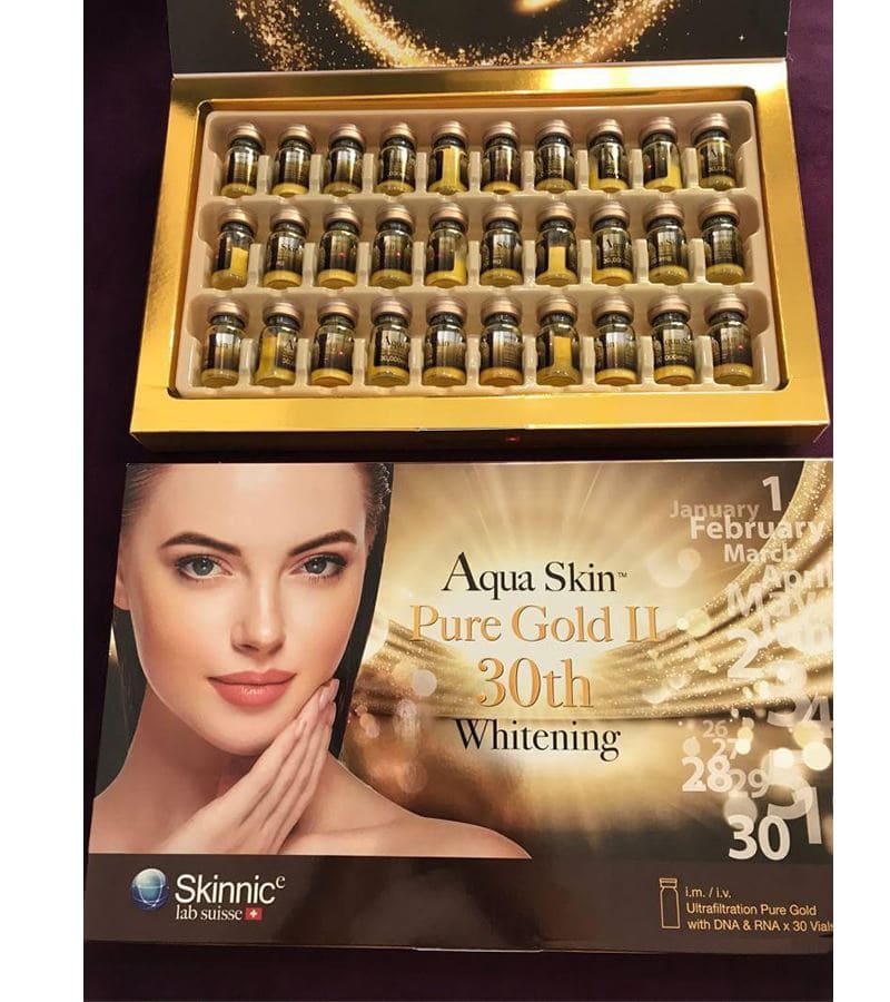 Aqua Skin Pure Gold Pro II 30th Whitening Injection