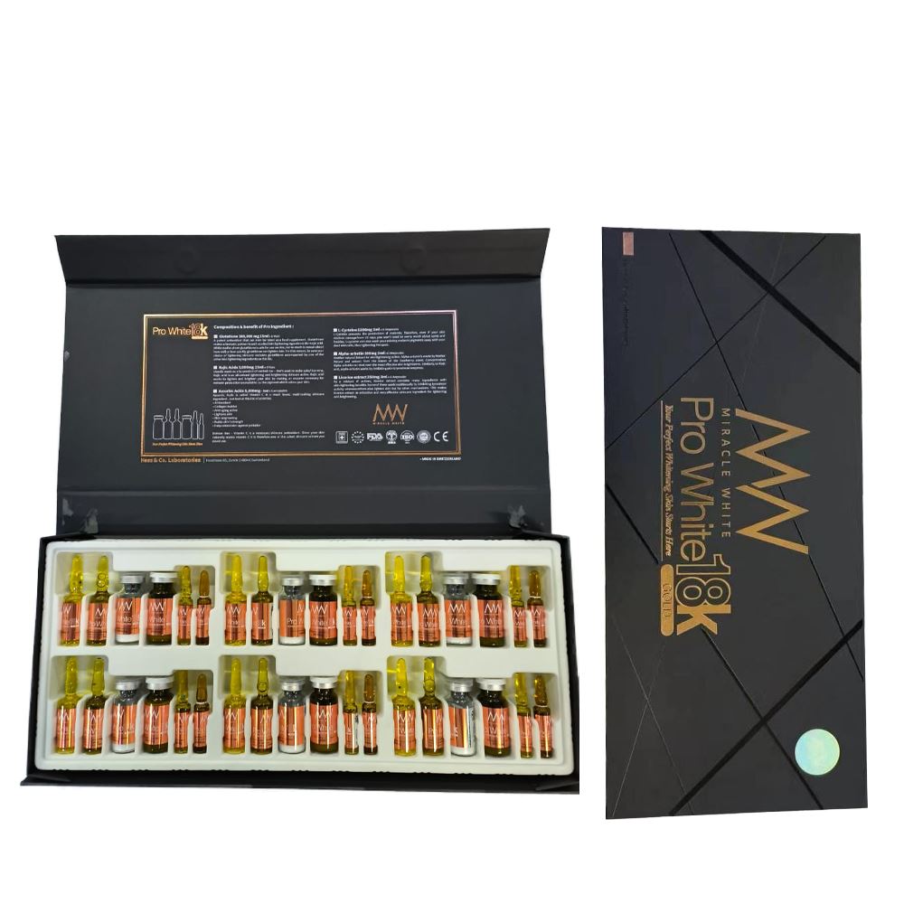 Miracle White Pro White 18K 180,000mg Glutathione Injection