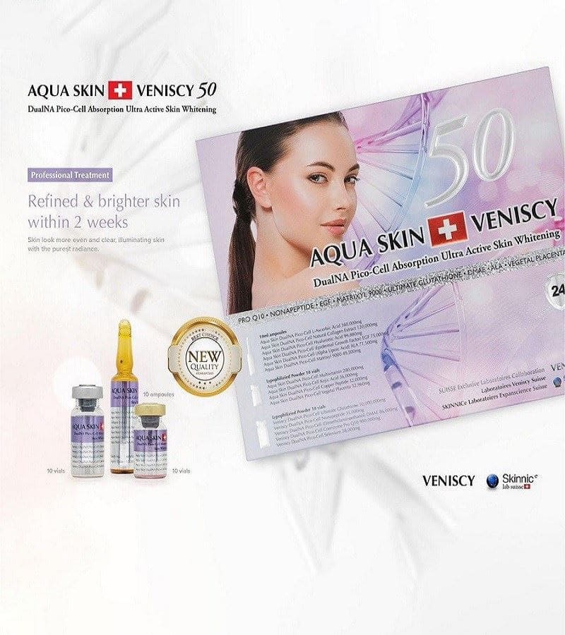 Aqua Skin Veniscy 50 Dulna Pico Cell Glutathione Injection